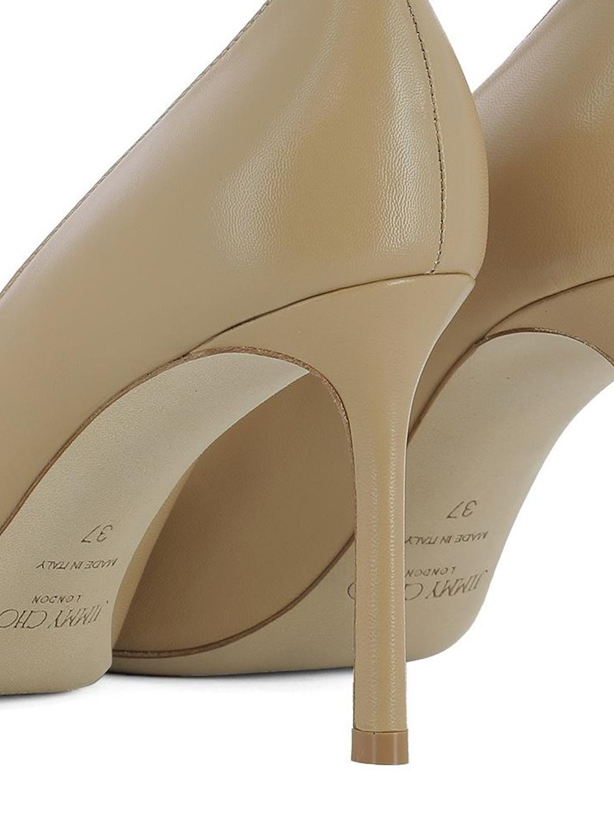 leather nude court shoes