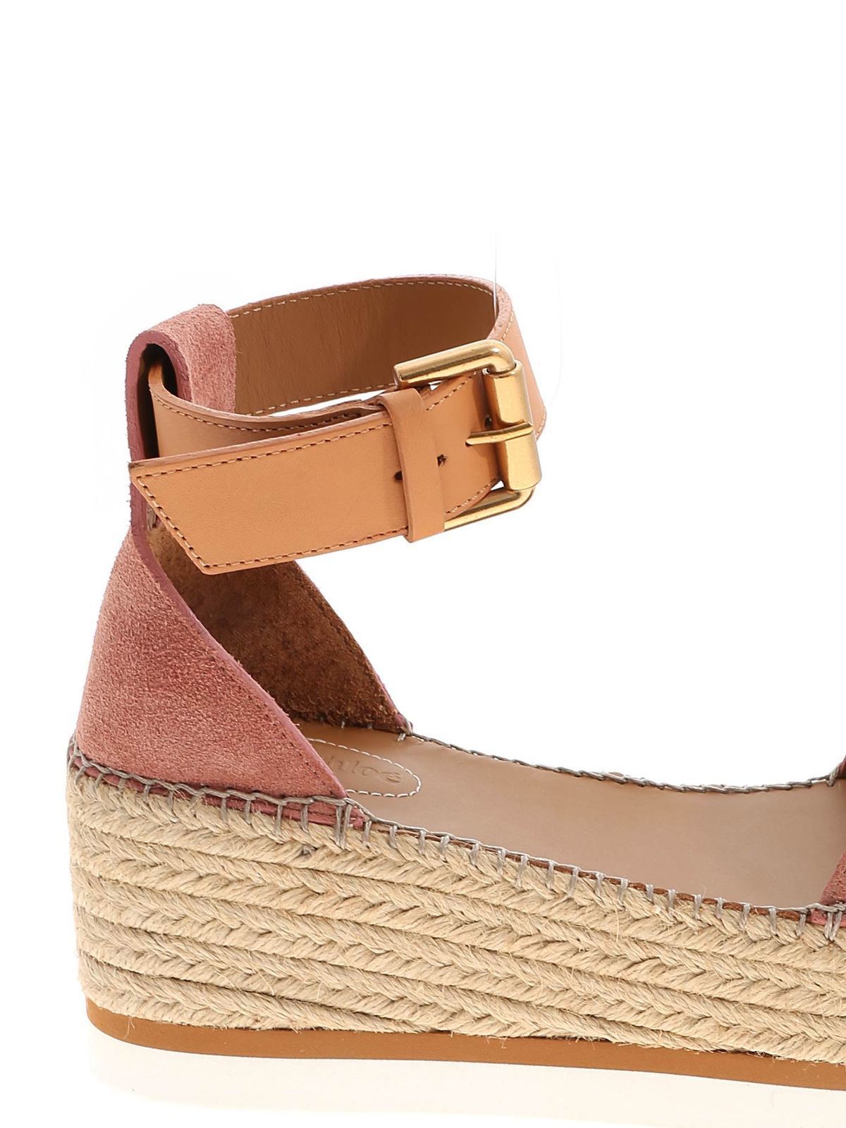 Sandals See by Chloé - Rope details sandals in pink - SB32201A13290323533