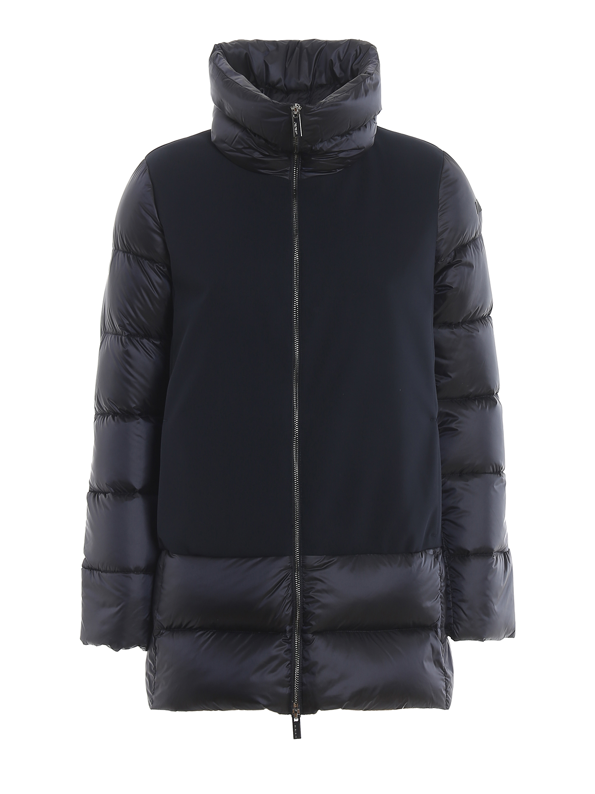 Rrd Winter Hybrid K Hooded Padded Coat In Dark Blue | ModeSens