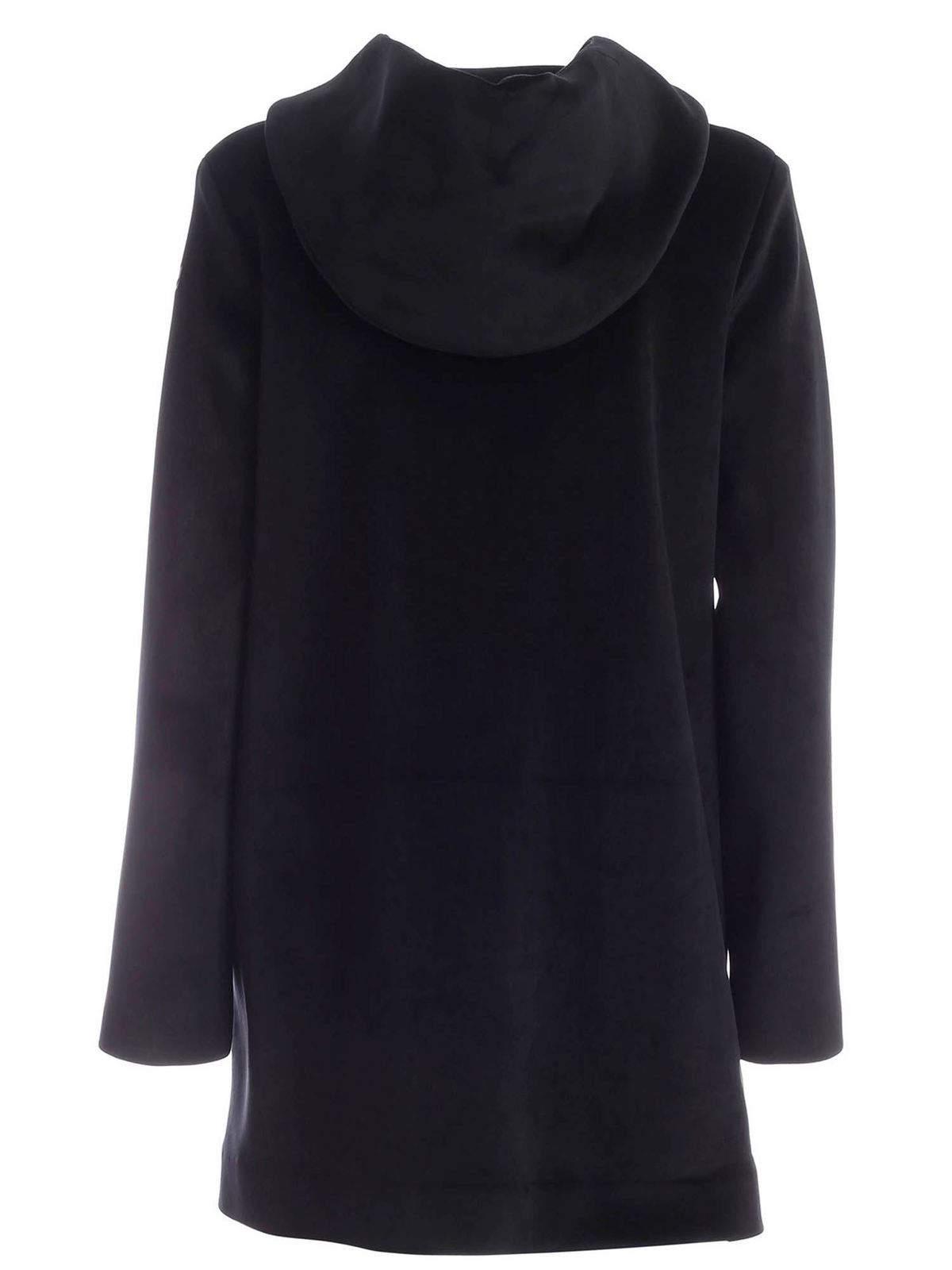 velvet parka coat
