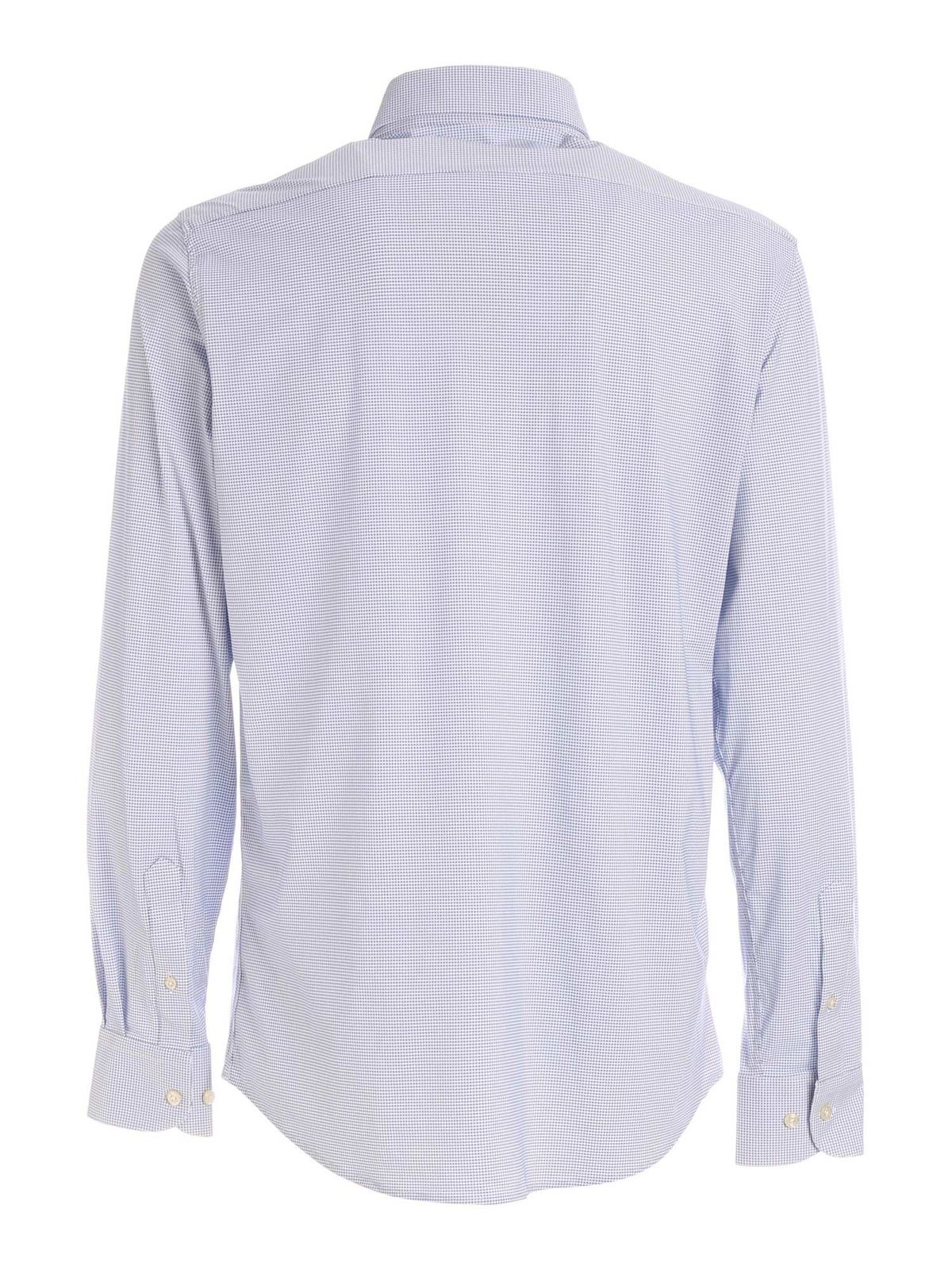Shirts RRD Roberto Ricci Designs - Micro pattern shirt in light blue ...