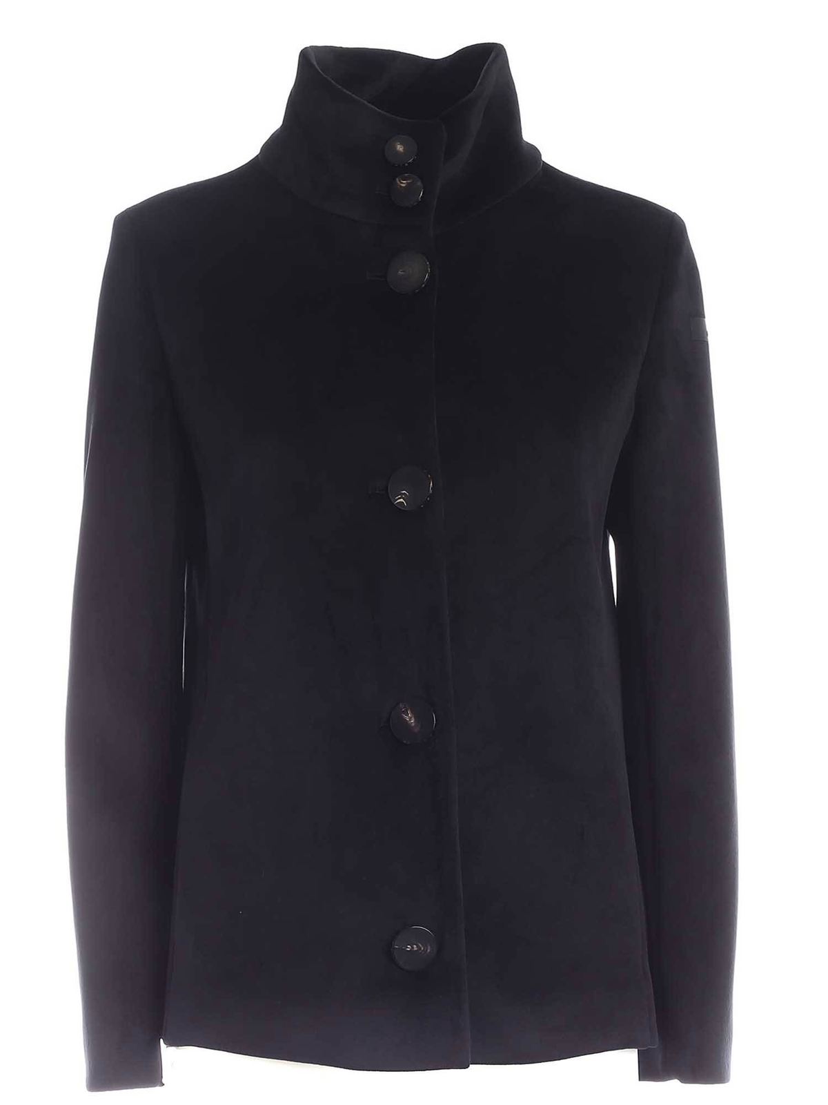 Short coats RRD Roberto Ricci Designs - Black Neo Velvet K coat - W2055310