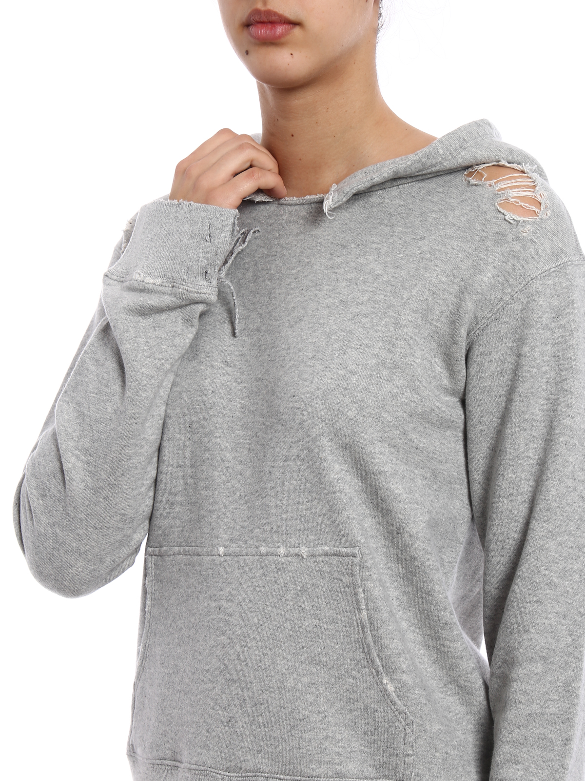 Sweatshirts & Sweaters Rta - Destroyed cotton hoodie