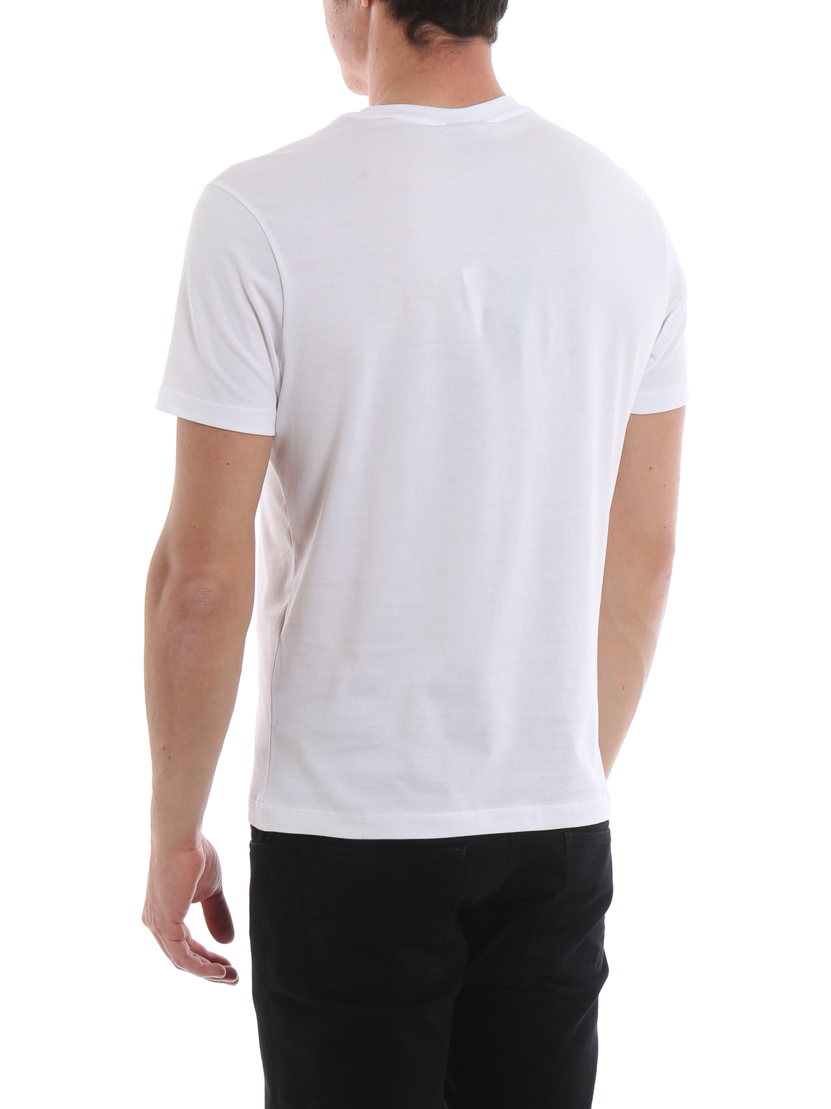 emporio armani logo crew t shirt