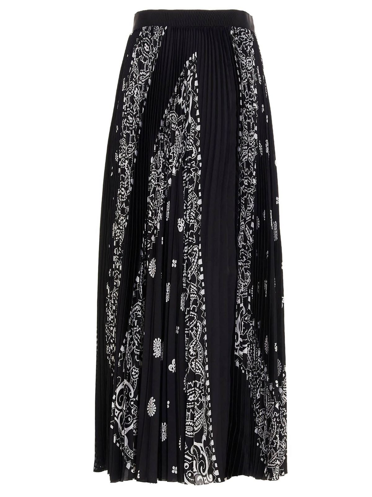 Bandana printed skirt in black