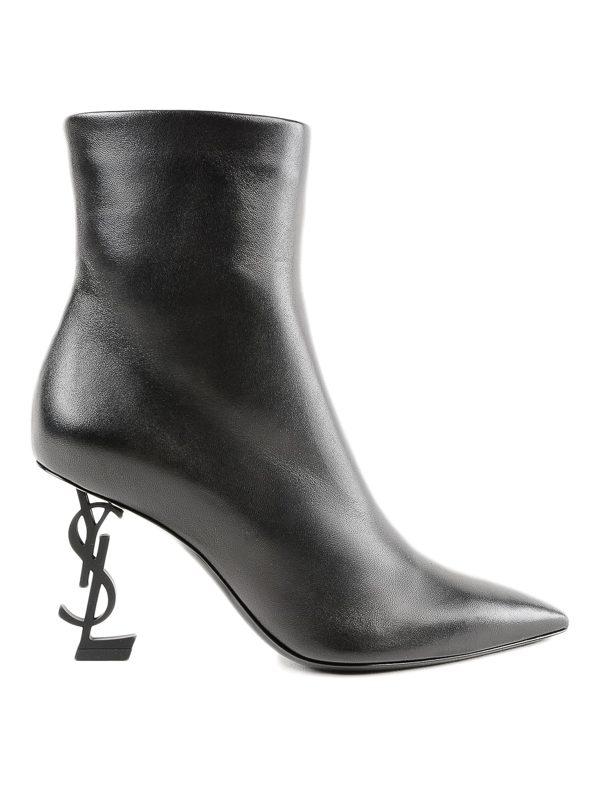 Ankle boots Saint Laurent - Opyum 85 Ysl logo heel detail ankle 