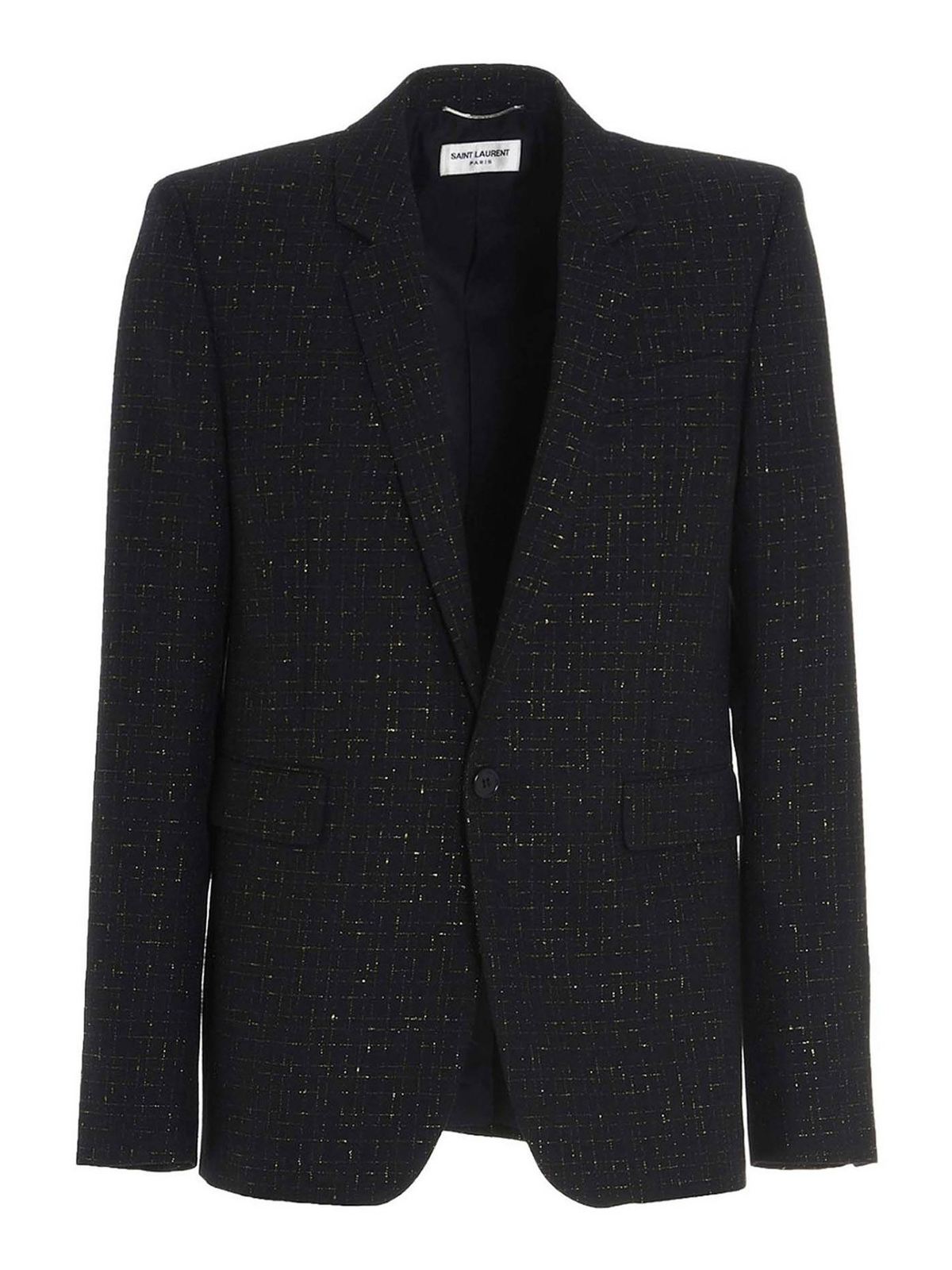 Blazers Saint Laurent - Serge blazer in black lamé - 630749Y1B081055