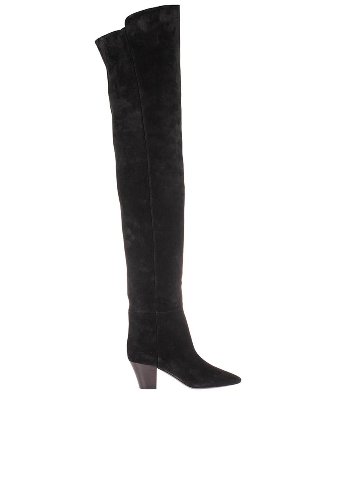 saint laurent kim over the knee boots