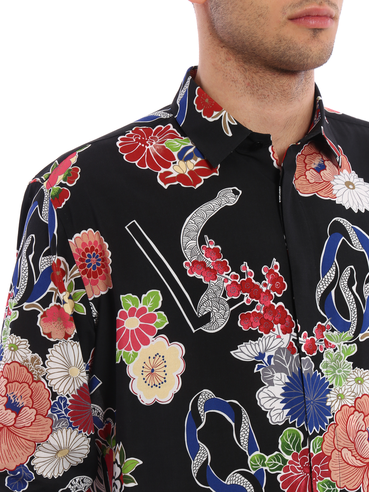 Shirts Saint Laurent - Multicolour floral print shirt 