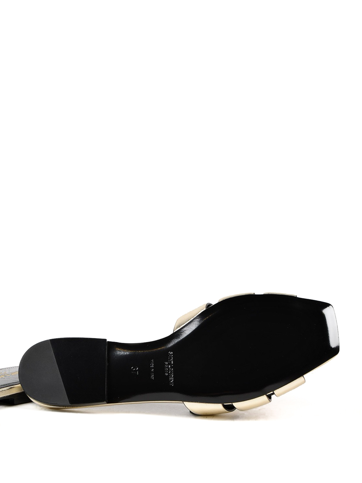 saint laurent nu pieds brown