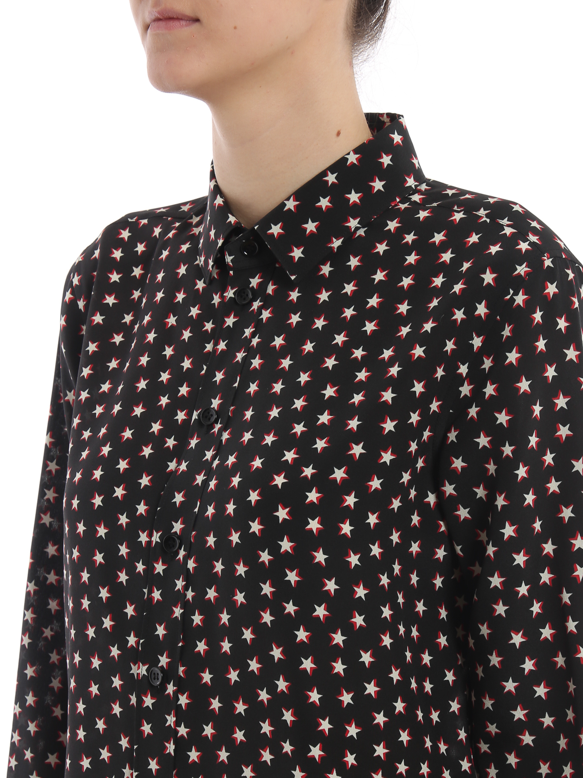 saint laurent star blouse