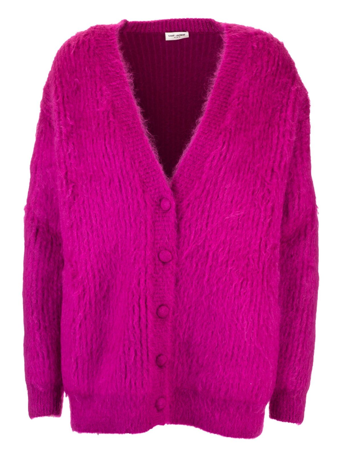 cardigan fuchsia