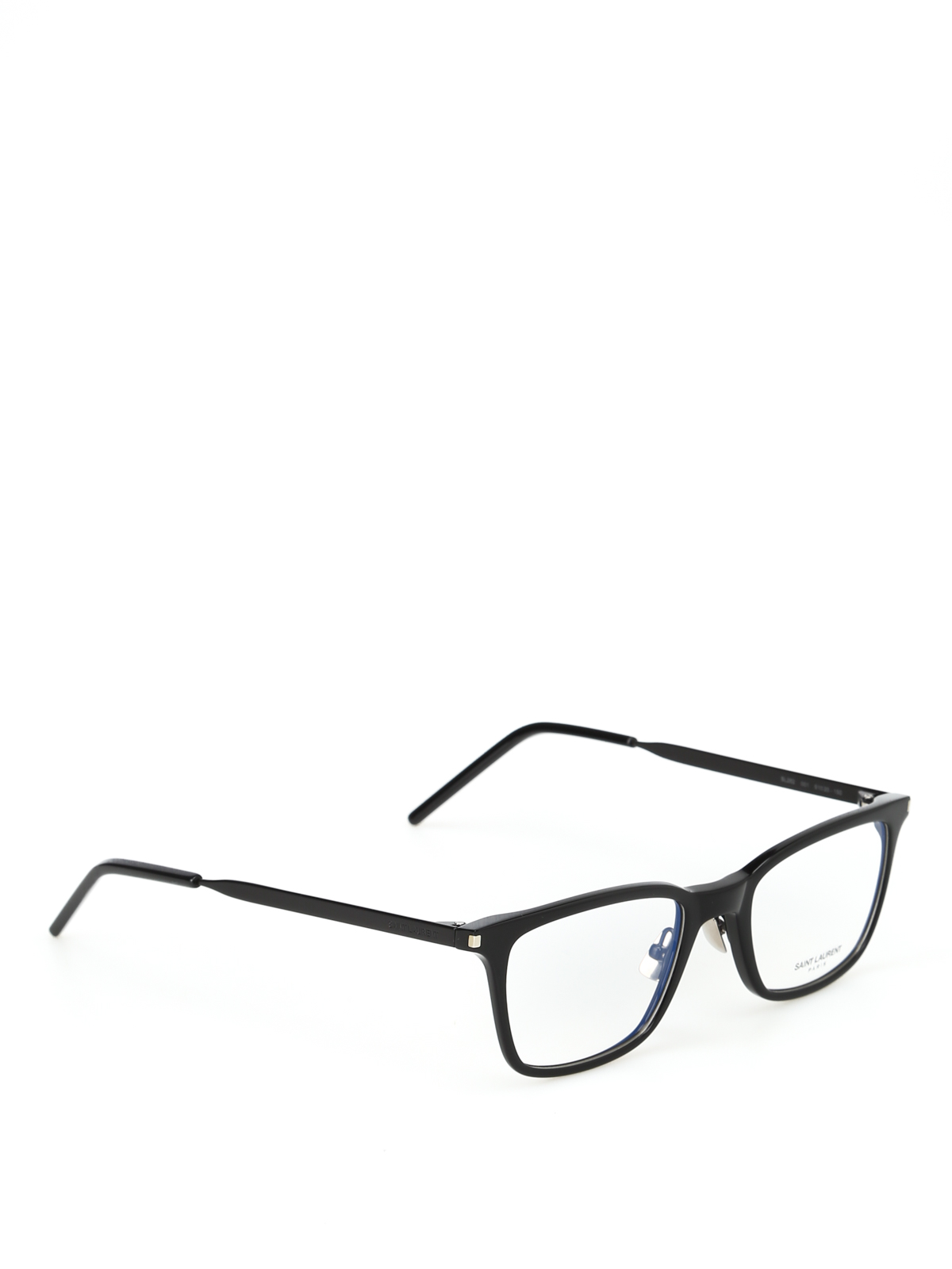 Glasses Saint Laurent - Black acetate and metal eyeglasses - SL262001