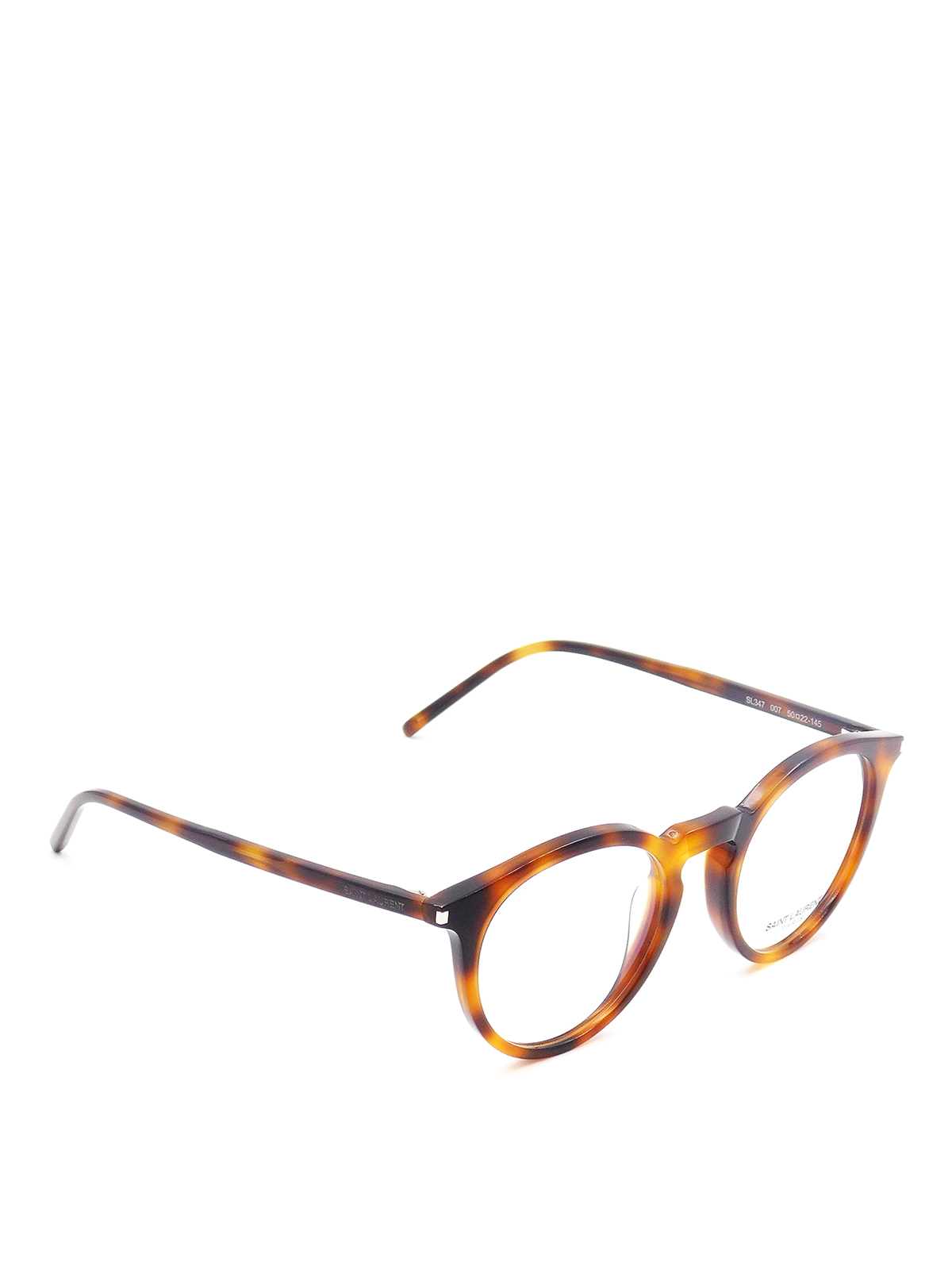 saint laurent round acetate optical glasses