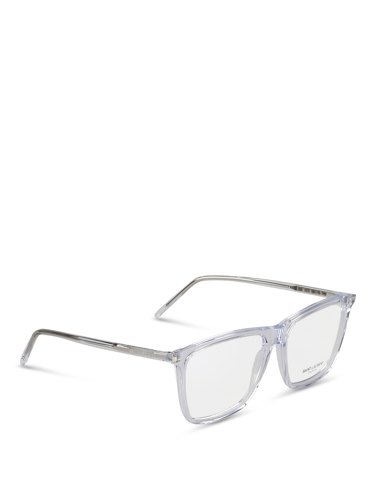 Occhiali Saint Laurent - Occhiali da vista quadrati trasparenti - SL260010