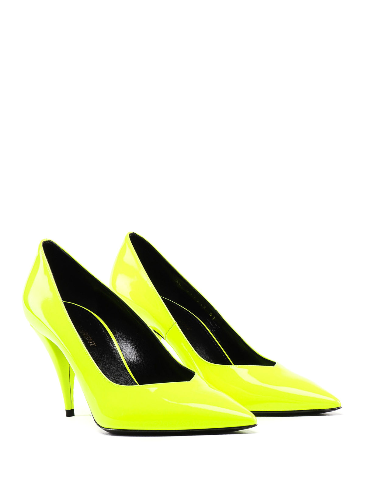 neon yellow stilettos