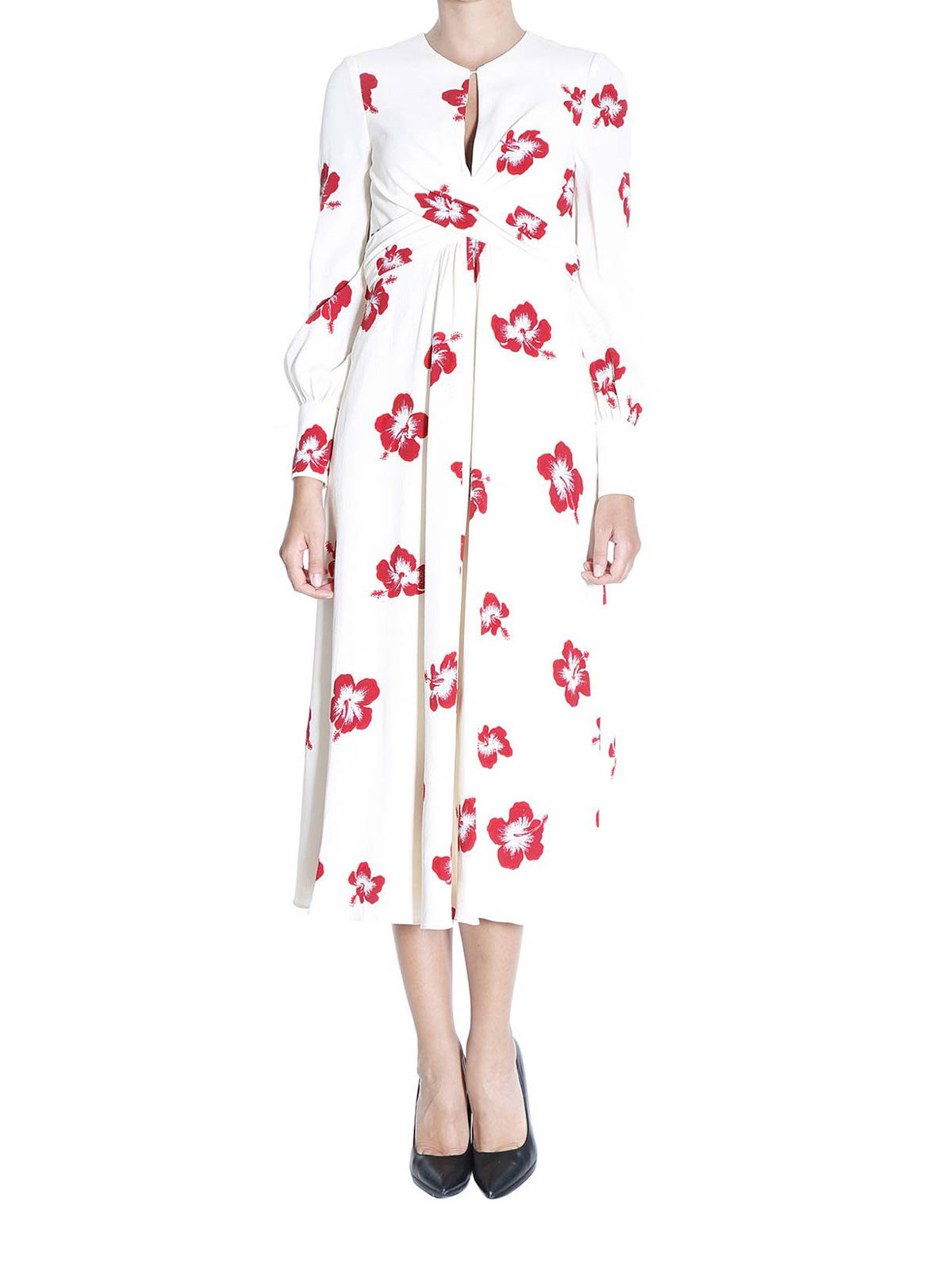 saint laurent flower dress