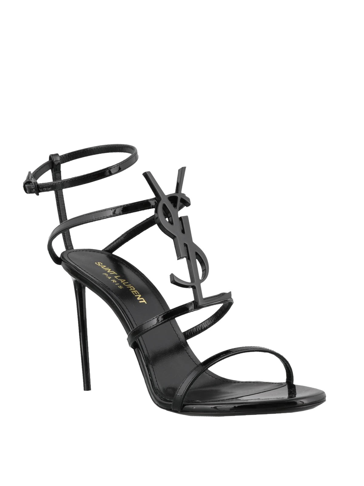 saint laurent cassandra leather sandal