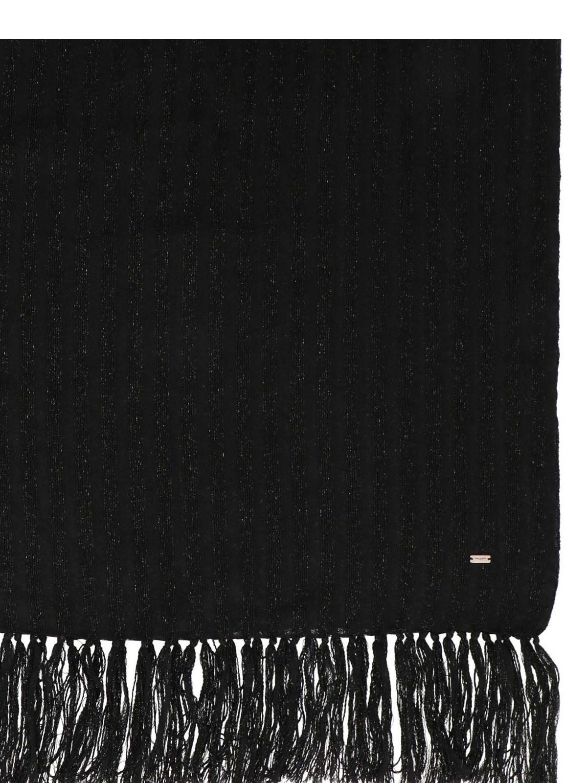 black ysl scarf