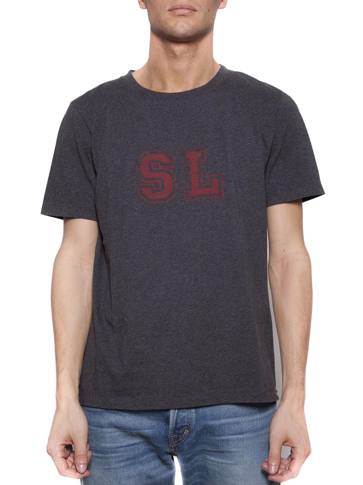 saint laurent grey t shirt