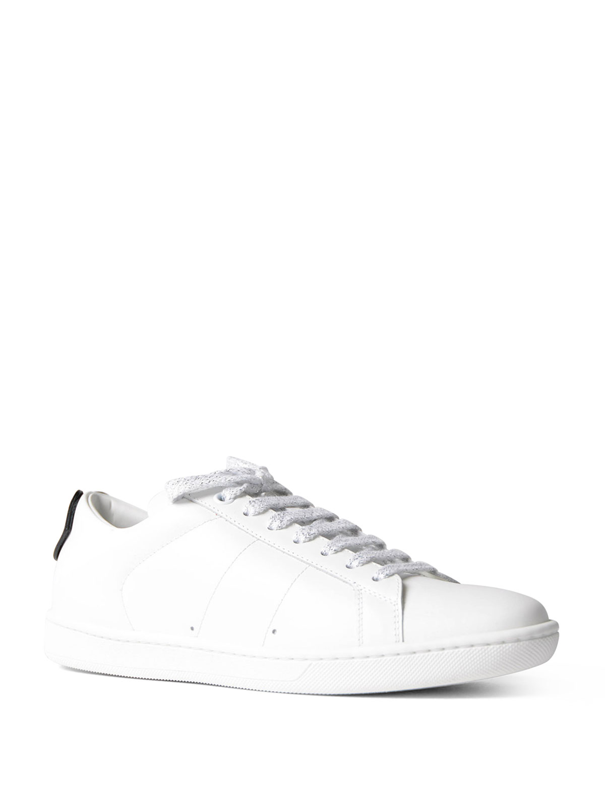 Trainers Saint Laurent - Lips patch leather sneakers - 484928EXV608083