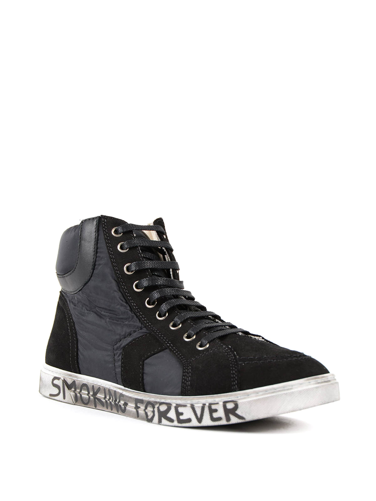 Trainers Saint Laurent - Suede and nylon sneakers - 487193D5XB01000