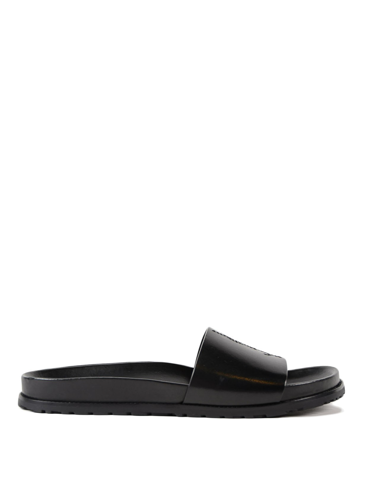 Saint Laurent - Jimmy 20 leather slide sandals - sandals - 510436BDA001000