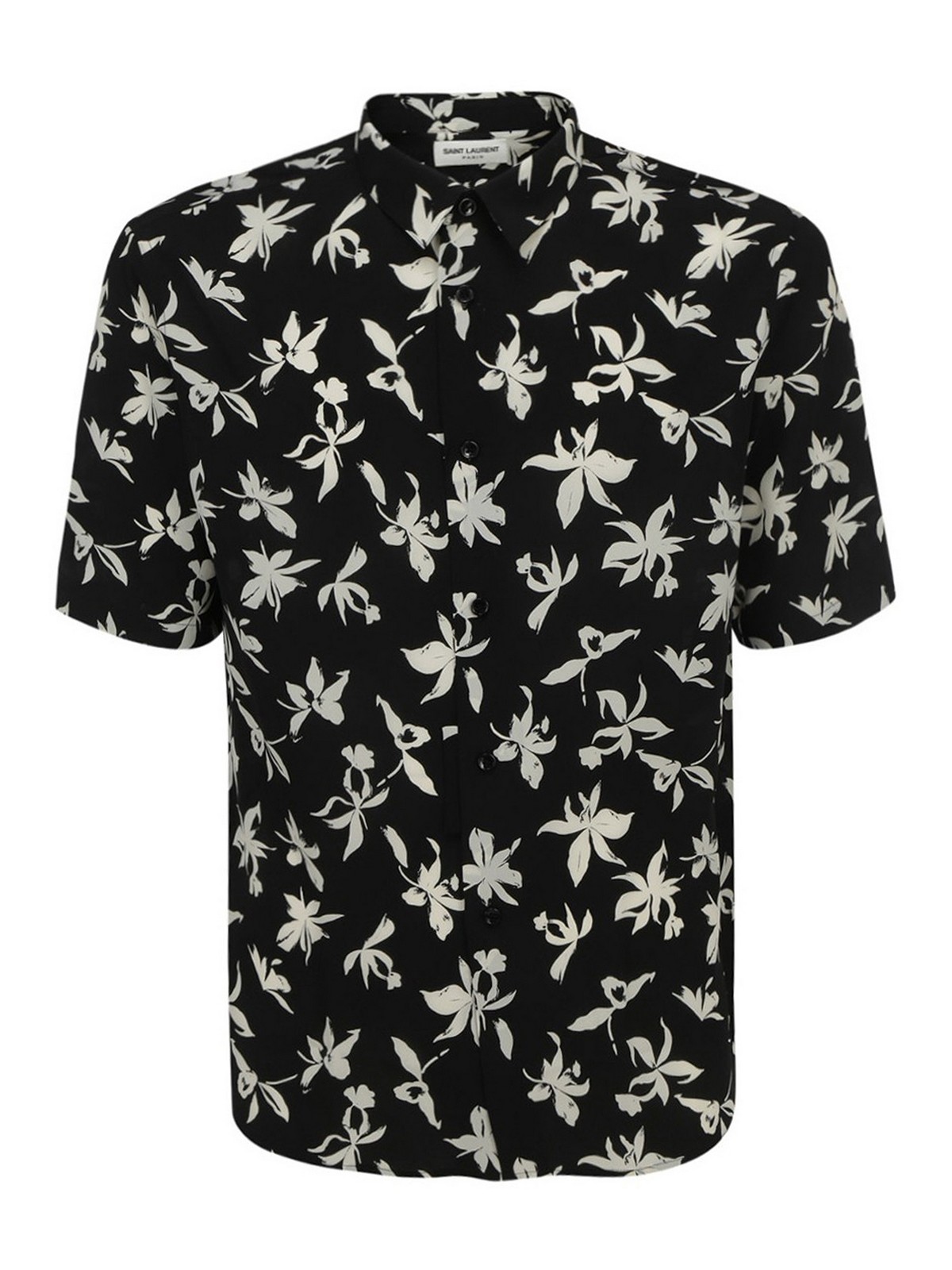 Floral monochrome pattern shirt 
