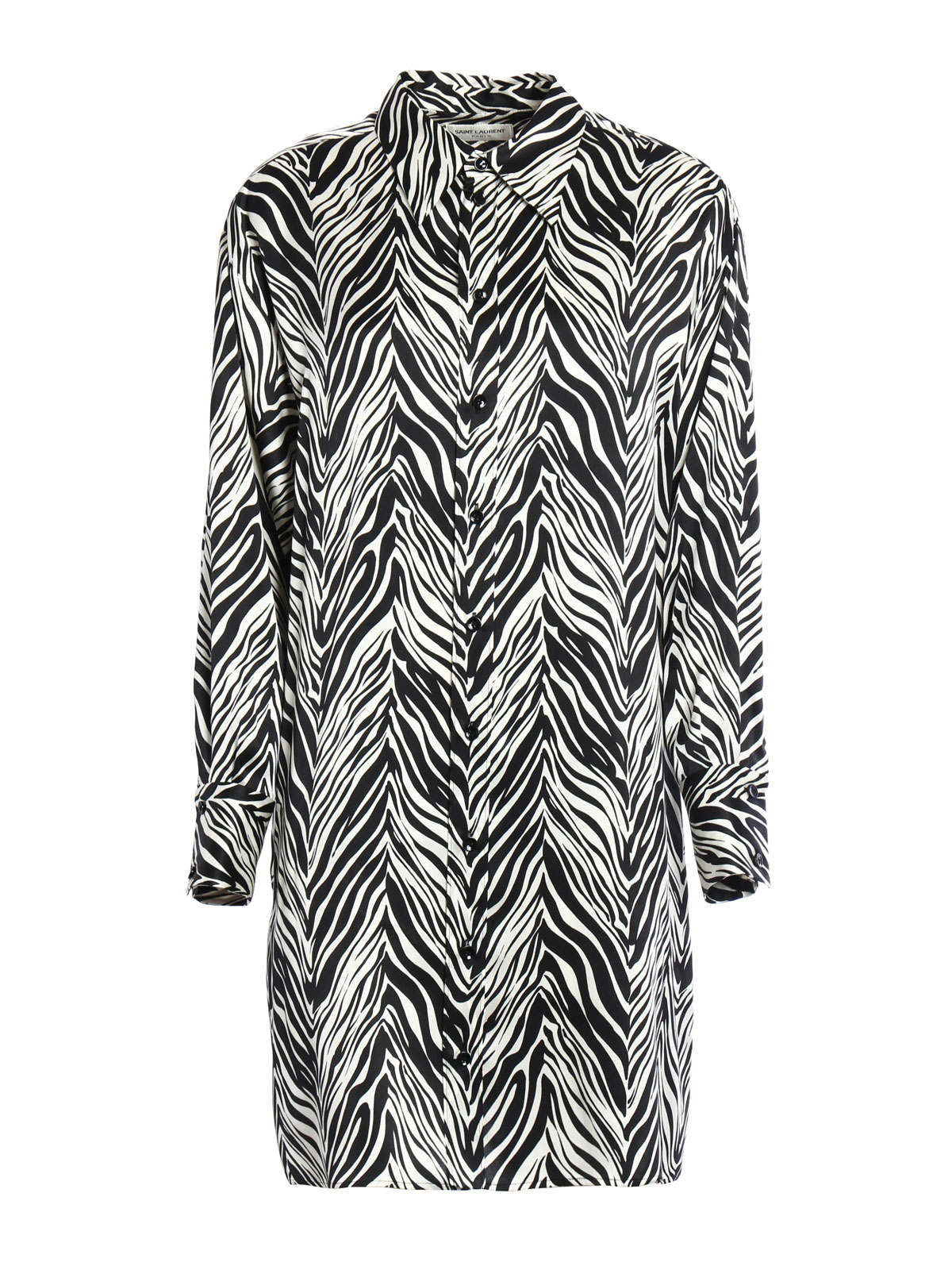 Short dresses Saint Laurent - Zebra-striped dress -