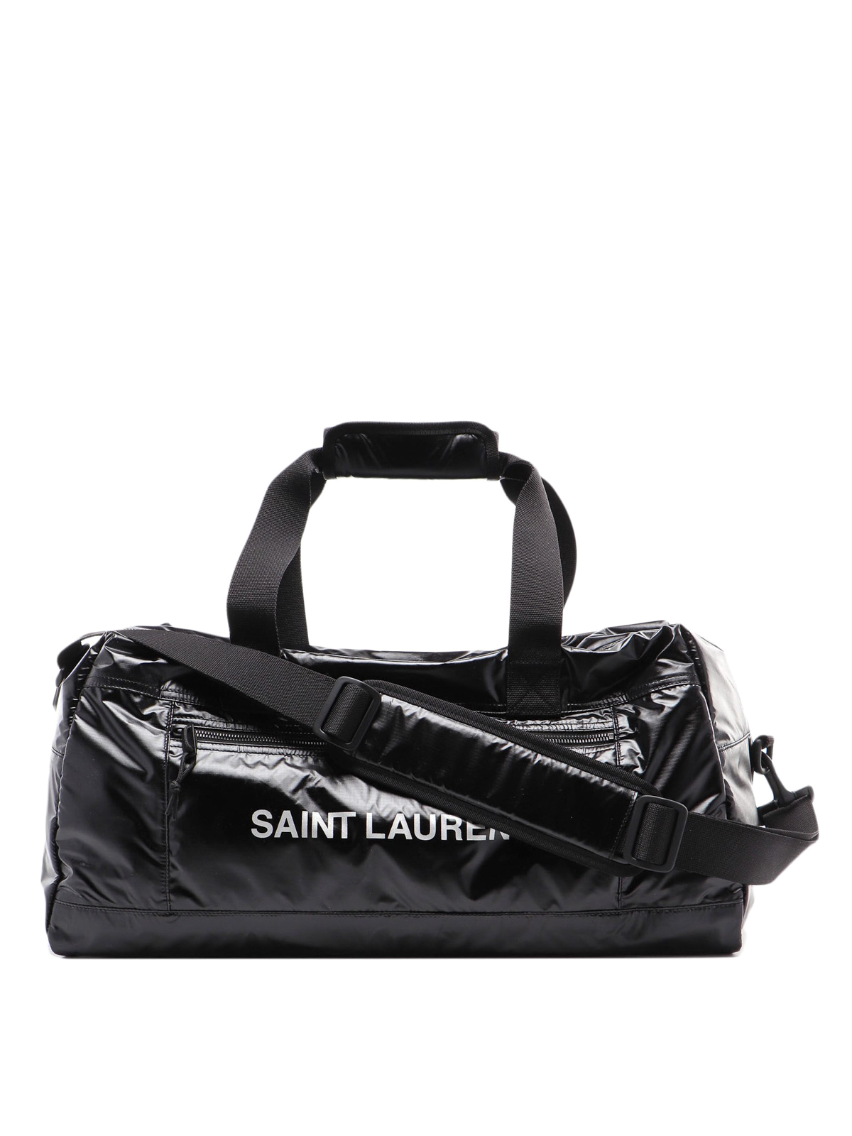 Saint Laurent - Nuxx logo lettering black duffle bag - sport bags ...