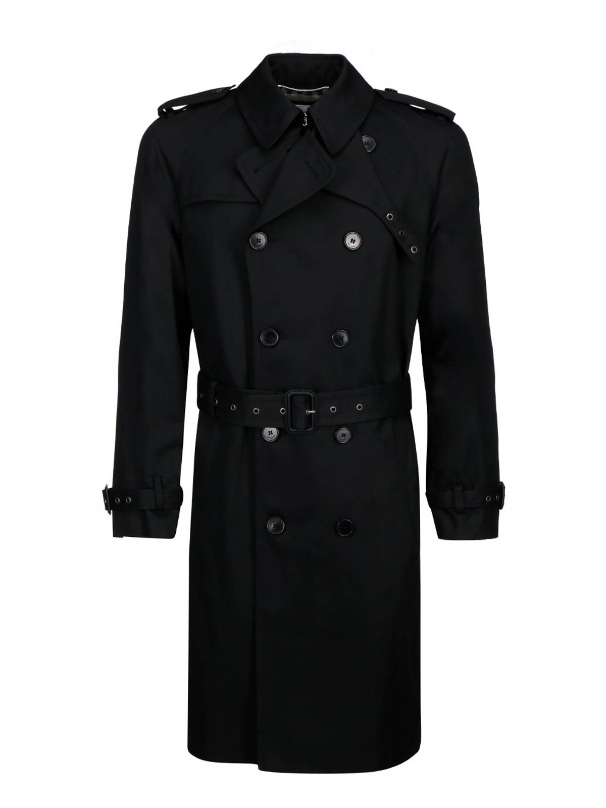 Trench coats Saint Laurent - Gabardine trench coat - 337872Y039W1000