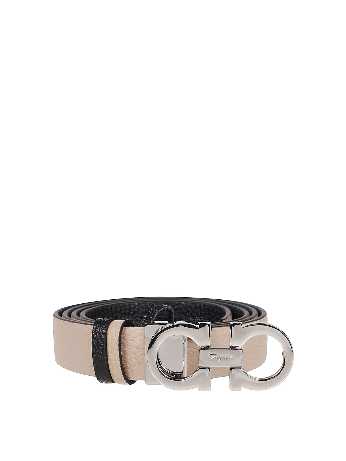 beige ferragamo belt