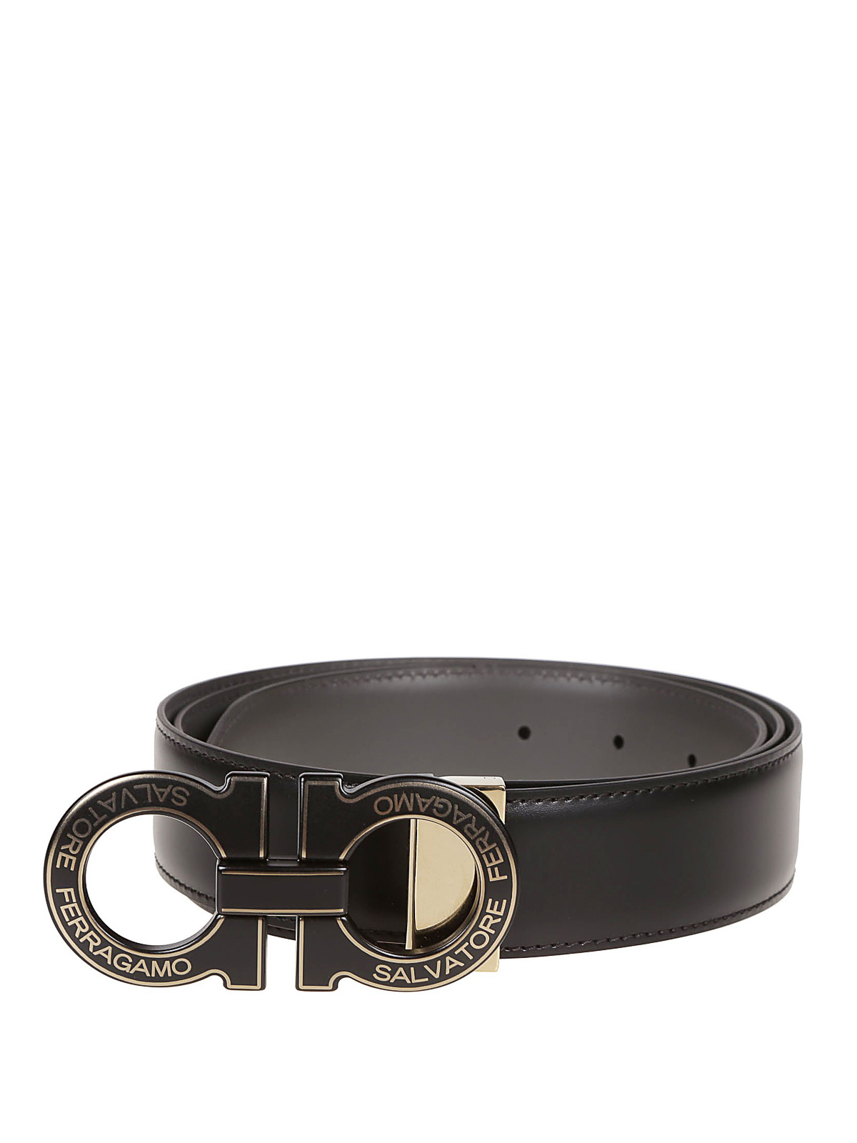 Salvatore Ferragamo - Gancini logo buckle reversible belt - belts ...