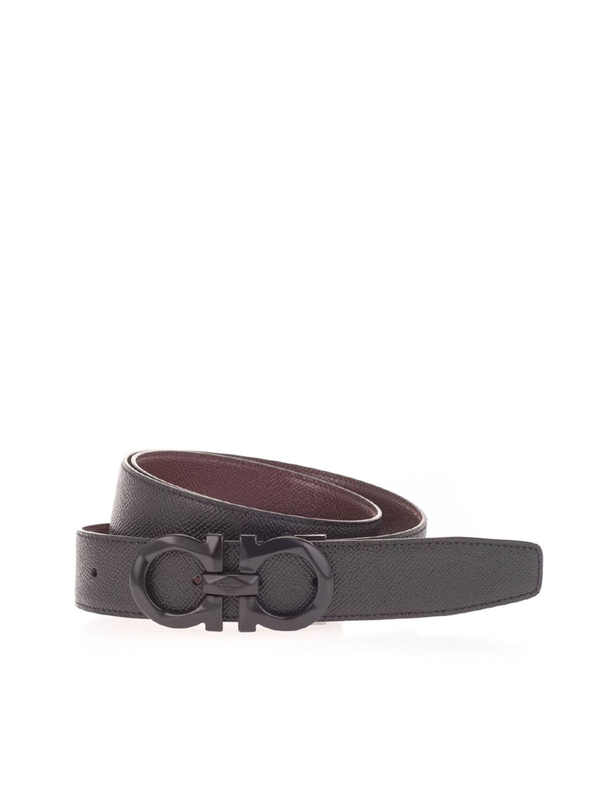 dark brown ferragamo belt