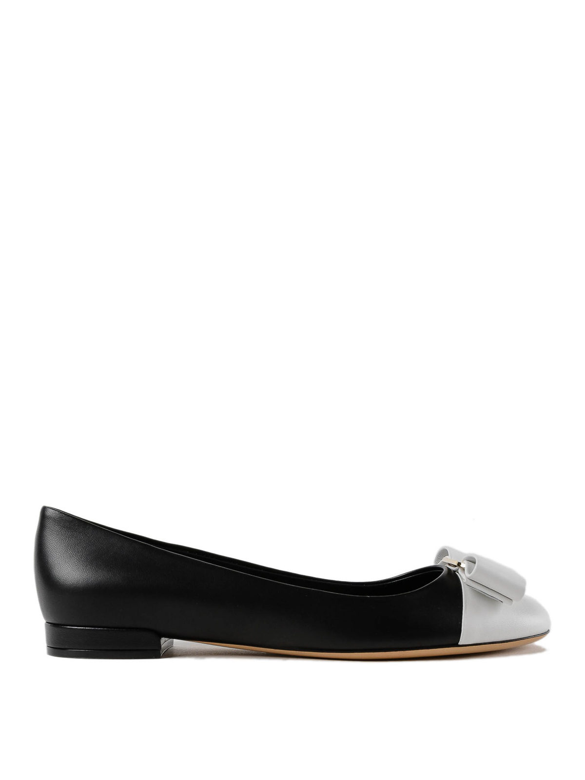 black and white flats