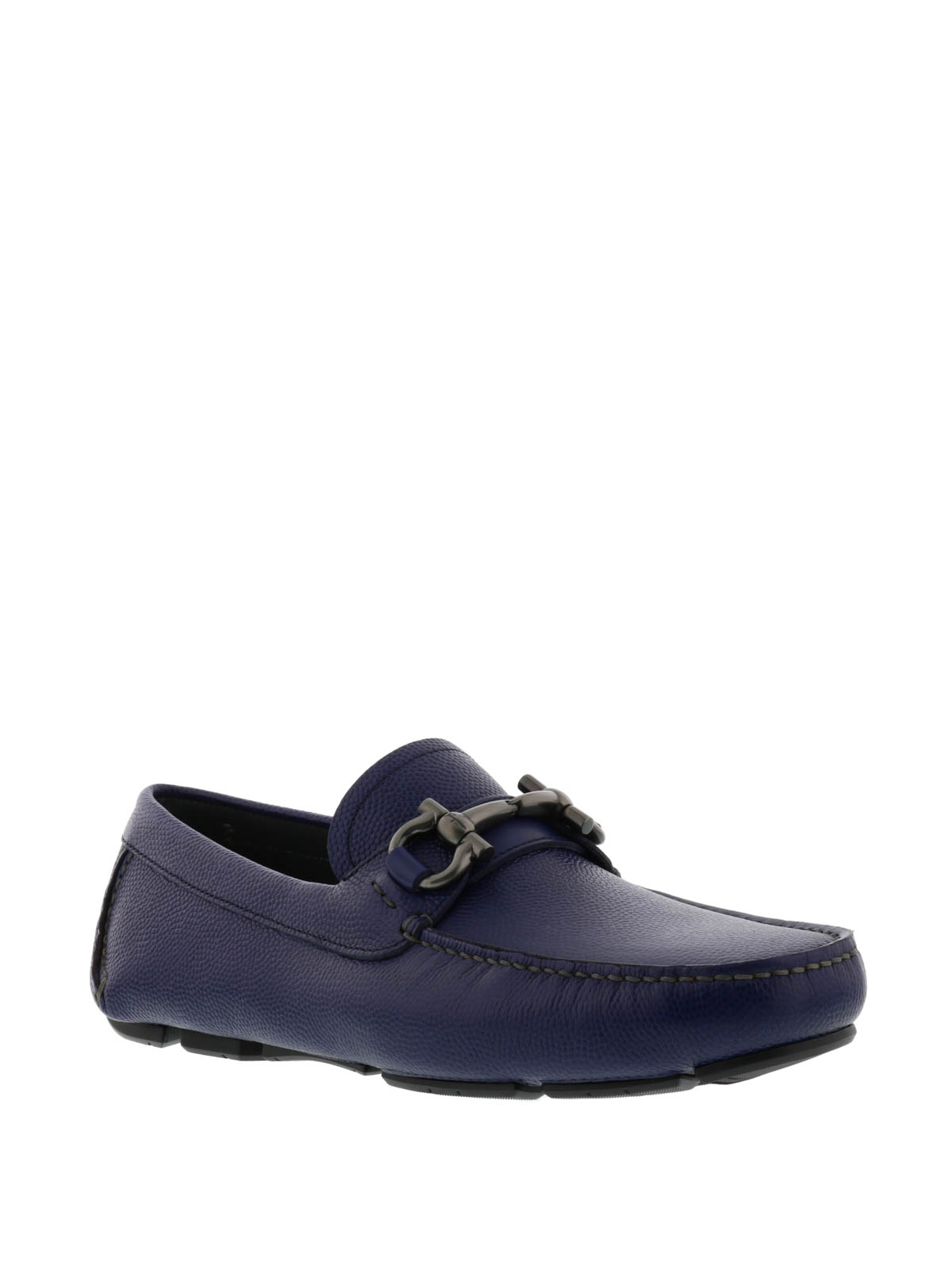 samenkomen kast revolutie Loafers & Slippers Salvatore Ferragamo - Parigi blue leather loafers -  024728671737