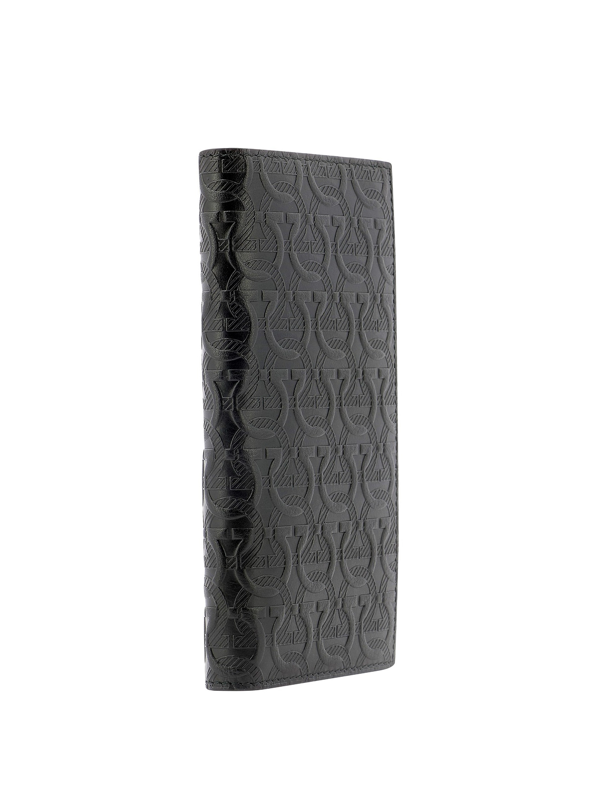 Embossed leather wallet
