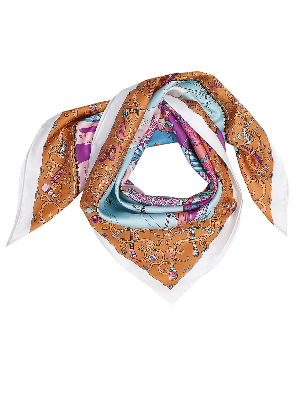 Scarves Salvatore Ferragamo - Palazzo print silk scarf - 624652311595