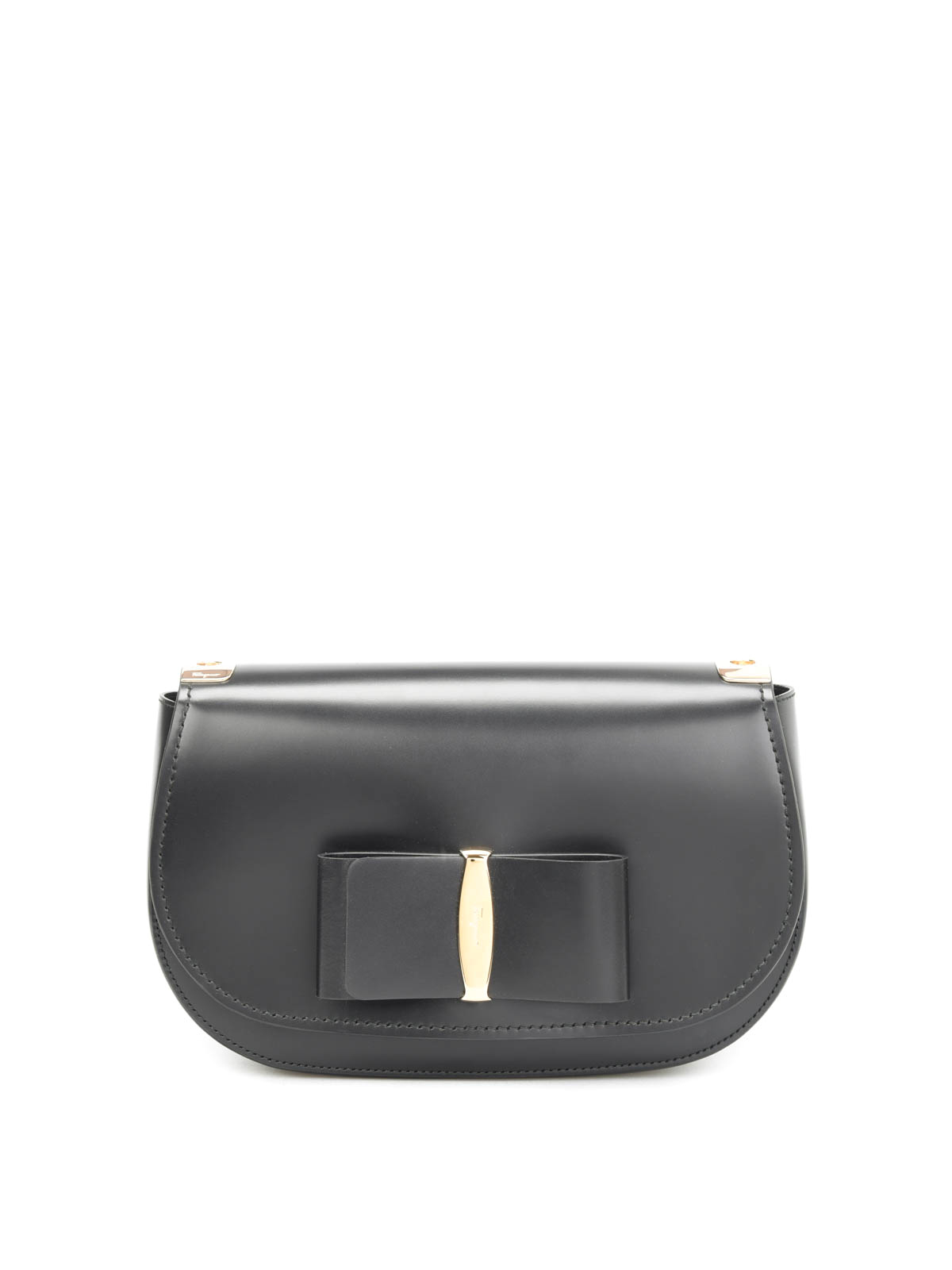 Salvatore Ferragamo Bolsa De Hombro Negra Para Mujer Salvatore Ferragamo Bolsa De Hombro Negra Para Mujer