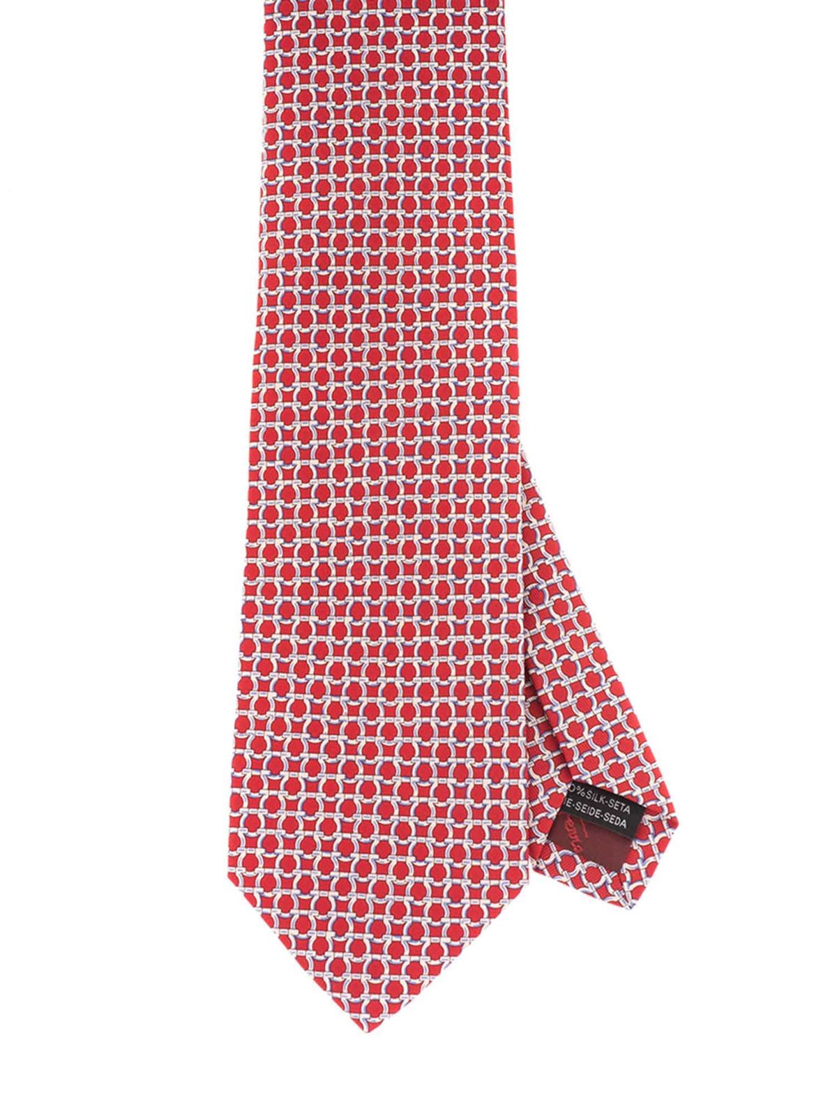 Corbatas de seda originales Hommes Accessoires Cravates & pochettes Salvatore Ferragamo Cravates & pochettes 