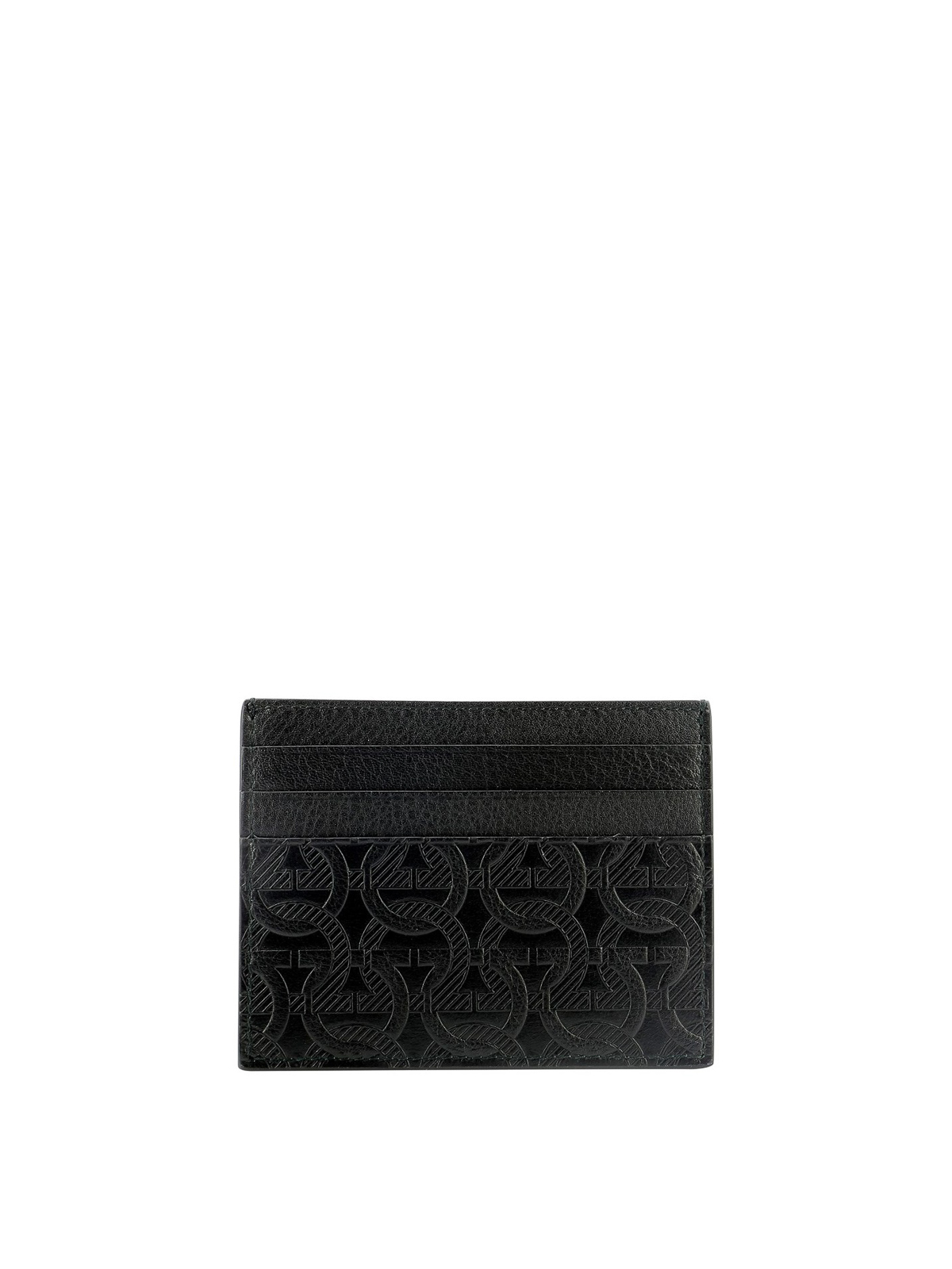 Wallets & purses Salvatore Ferragamo - Embossed leather card holder ...