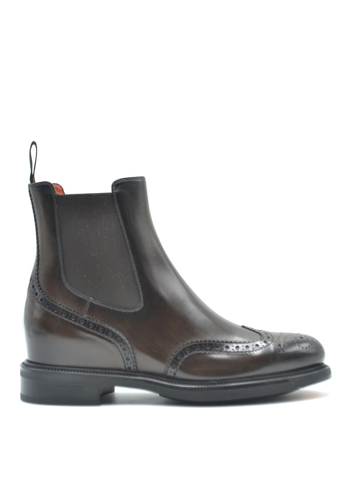 chelsea boot with brogue detail