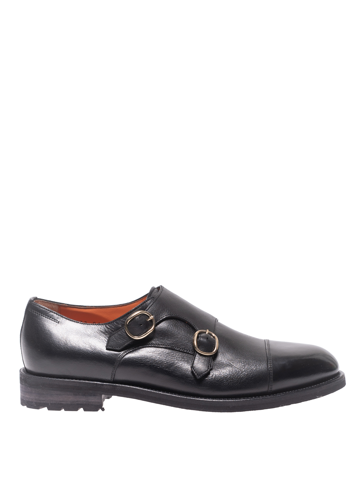 santoni leather slippers