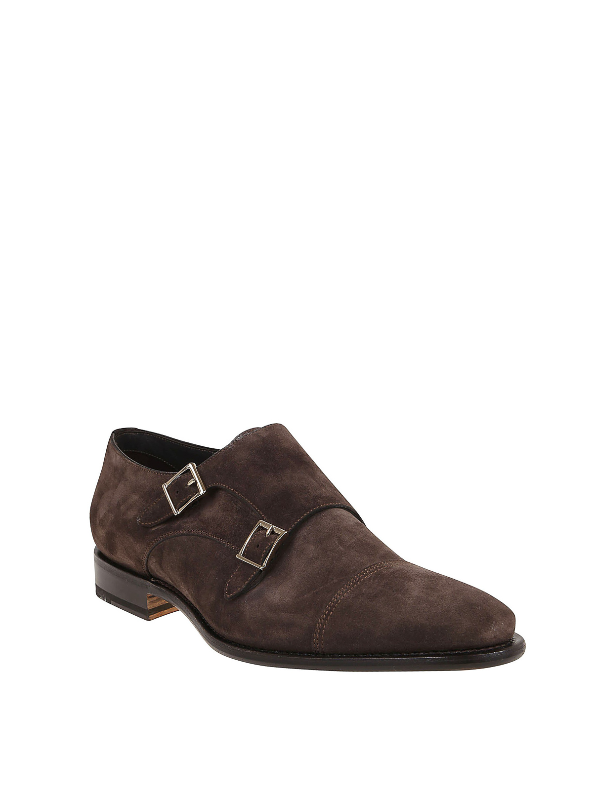 suede monk strap