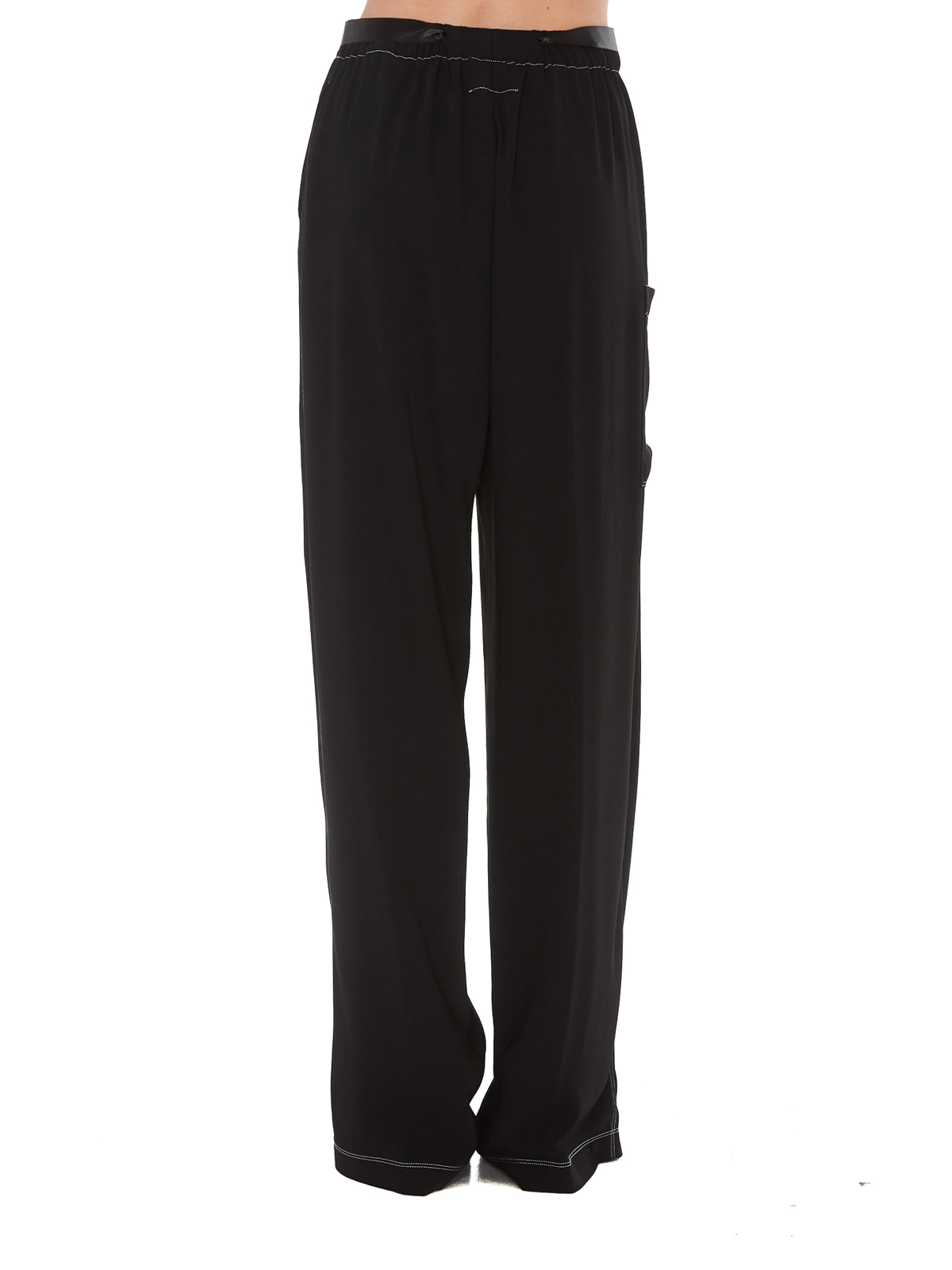 Casual trousers MM6 Maison Margiela - Satin drawstring trousers