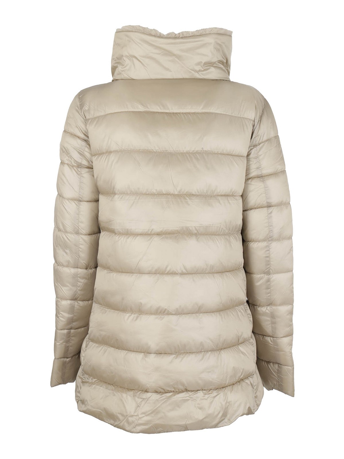 puffer jacket with faux fur collar