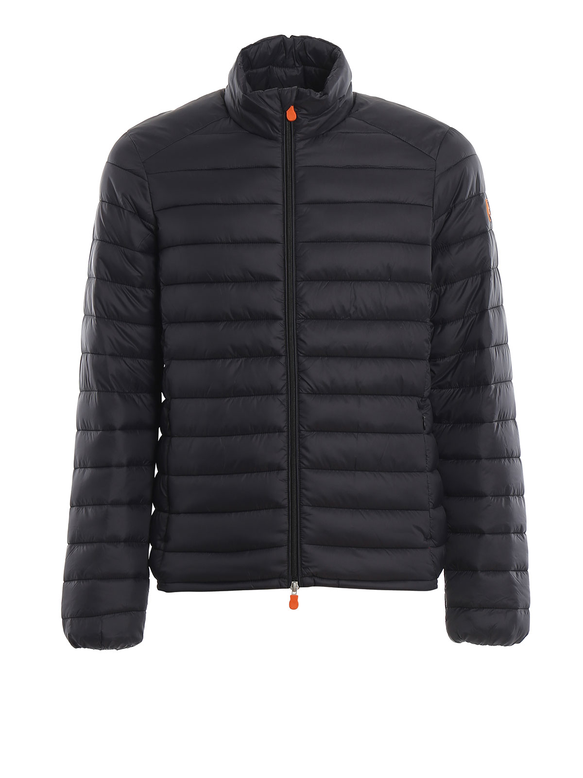 Black quilted light puffer jacket 