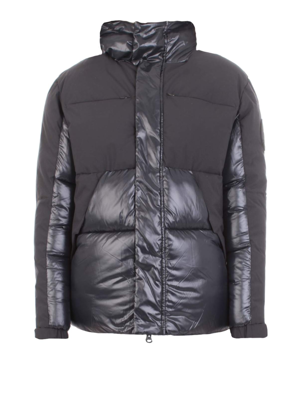 SAVE THE DUCK MAXI LOGO PATCH PUFFER JACKET