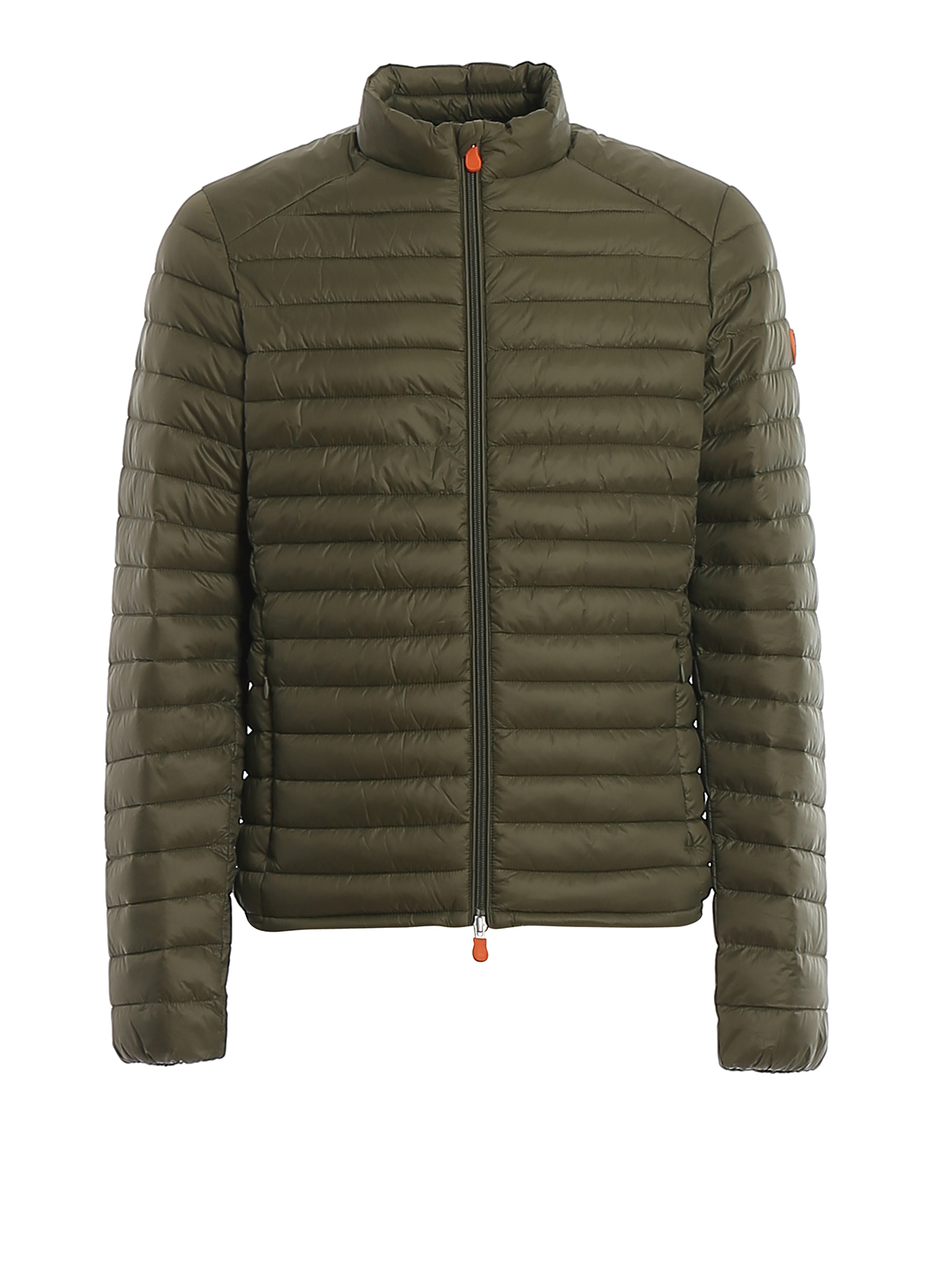 Save The Duck Faux Shearling Lined Puffer Jacket In Green