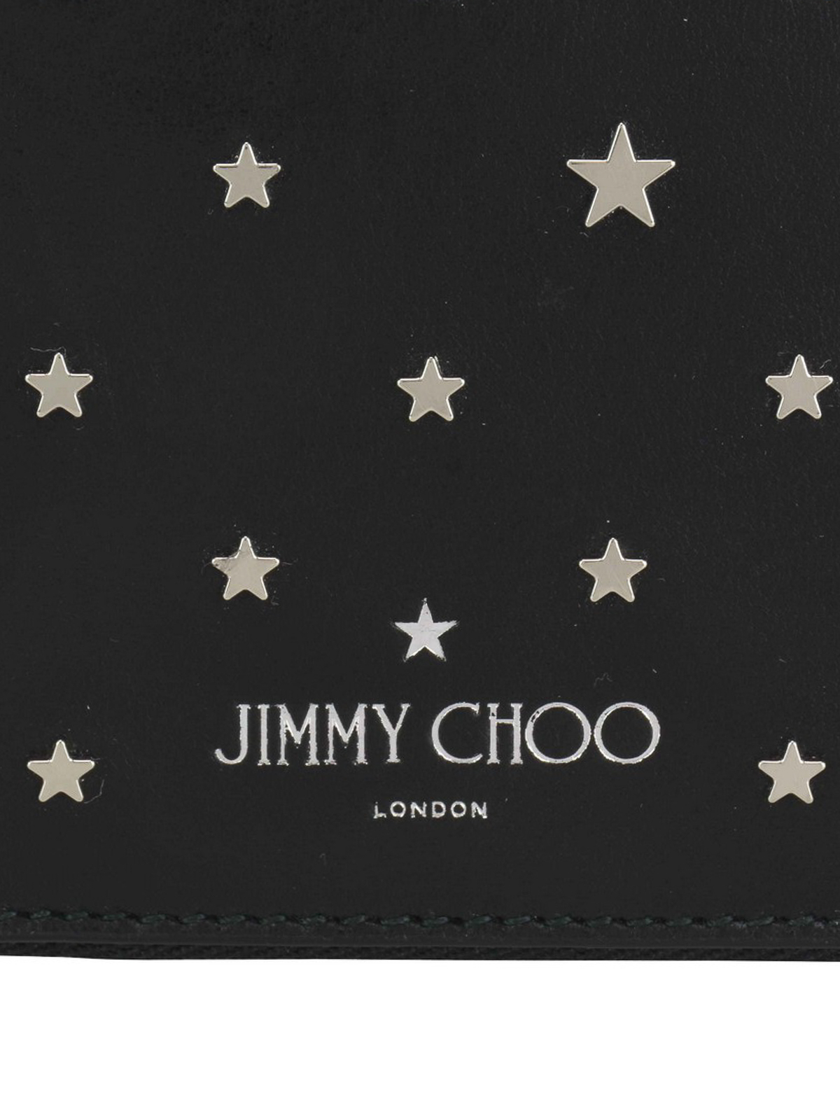 Wallets & purses Jimmy Choo - Scott star studded leather wallet ...